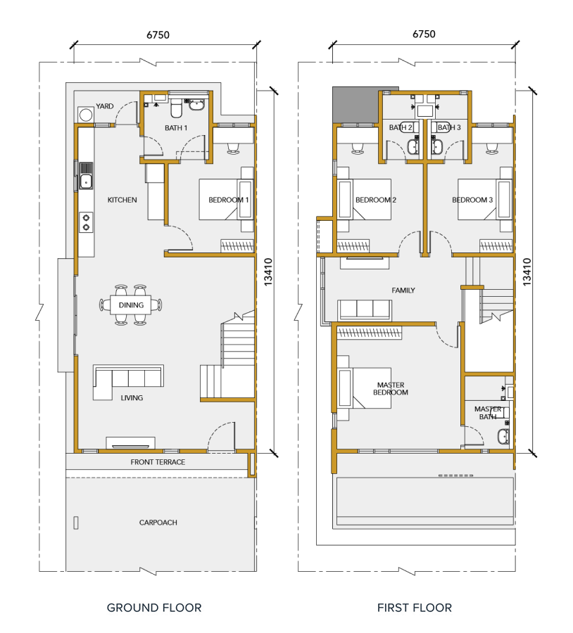 Adira Type B floor plan in Bandar Bukit Raja, Klang, Selangor