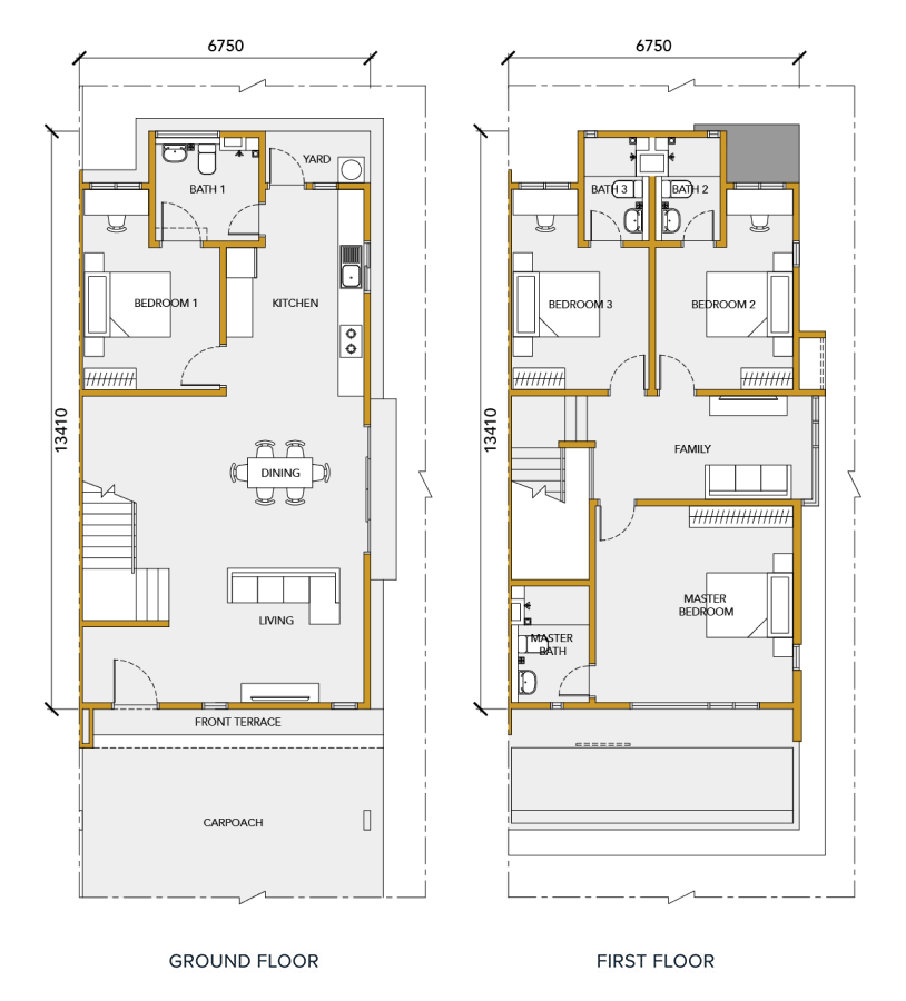 Adira Type F floor plan in Bandar Bukit Raja, Klang, Selangor
