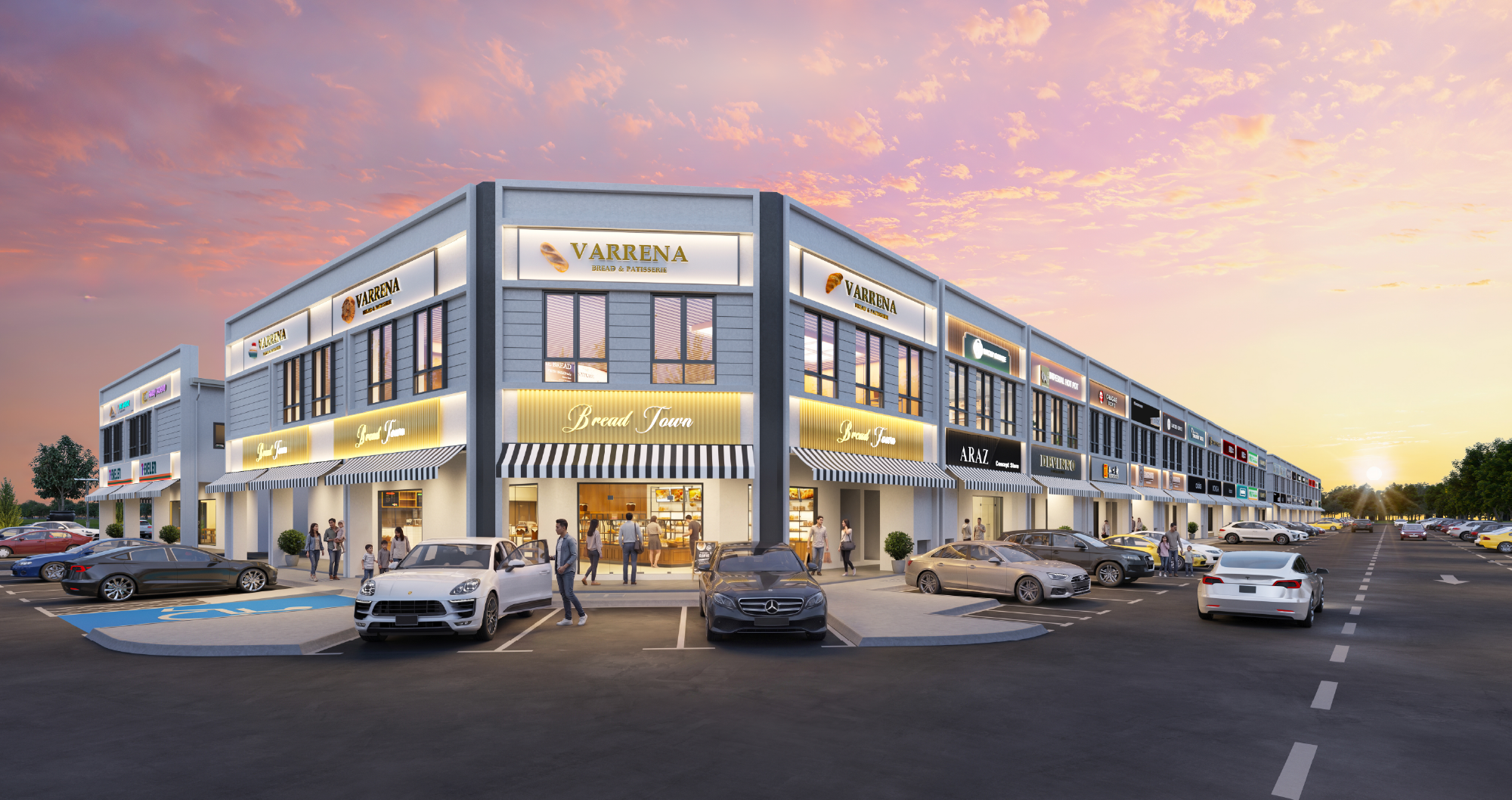 Aura Shop Office Modern Architectural Facade