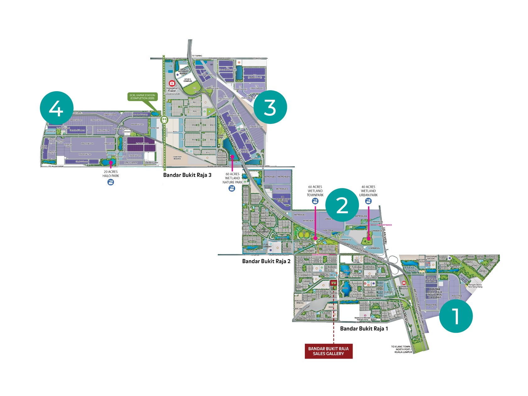 Bandar Bukit Raja Map
