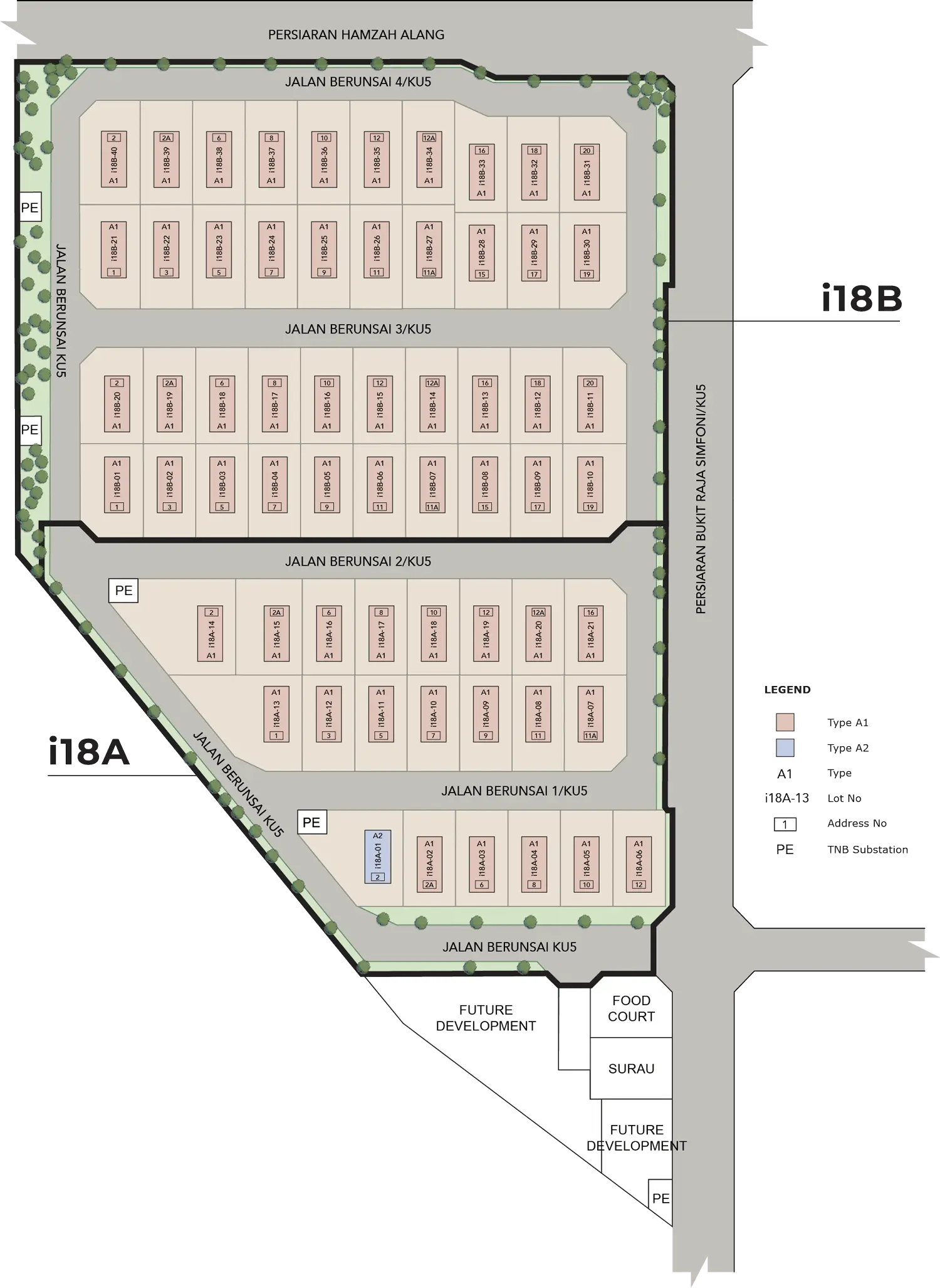 The Masterpiece Collection, Siteplan