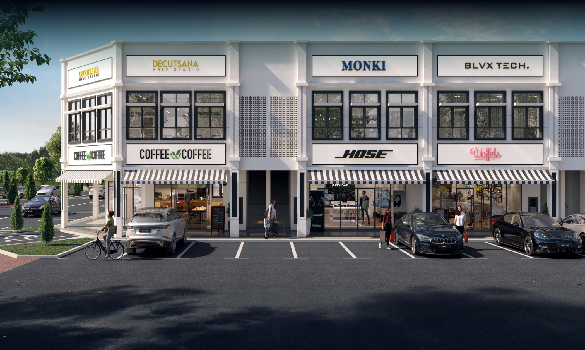 Karya, 2-storey Peranakan-inspired shop offices