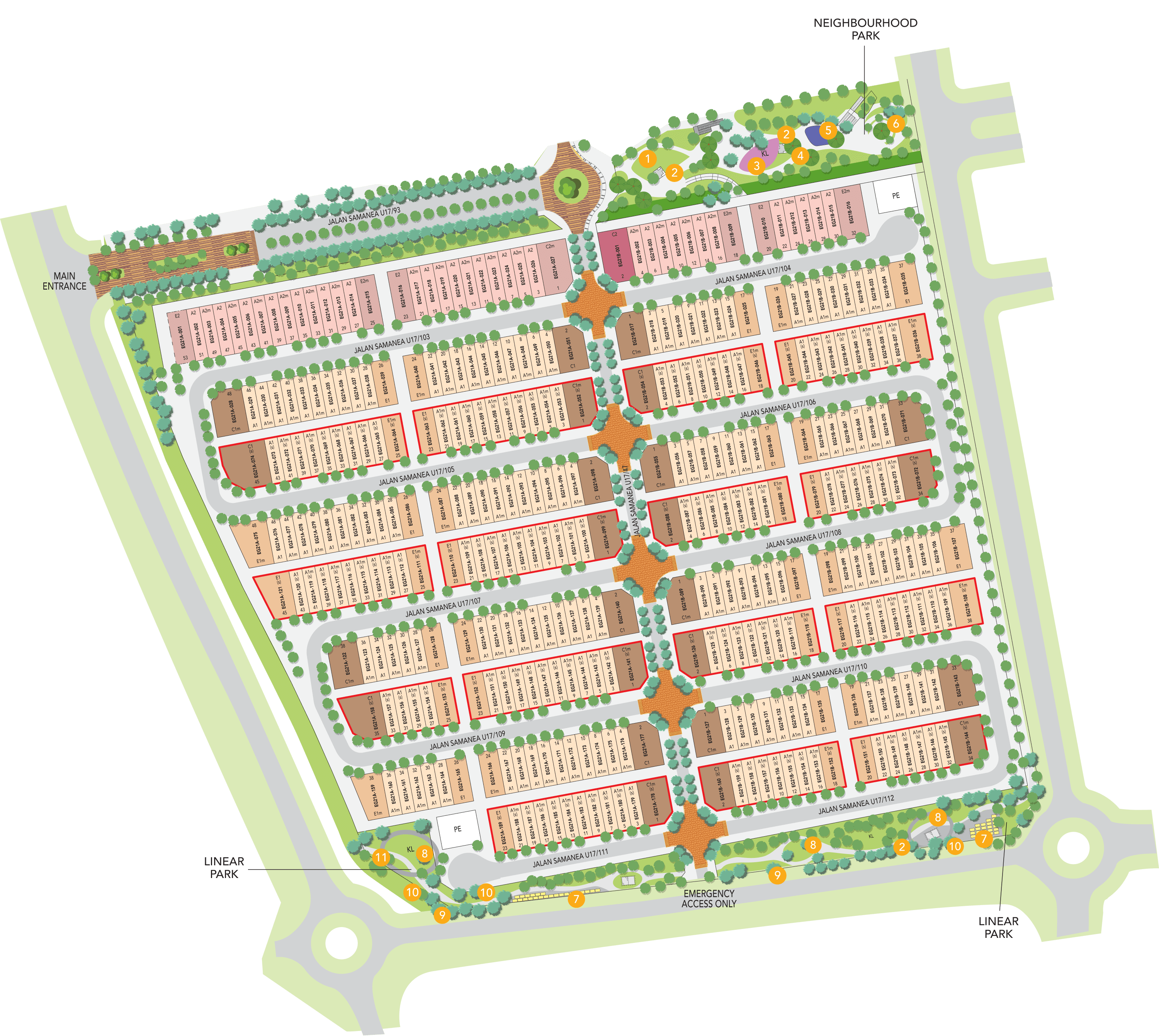Elmina Green Site Plan