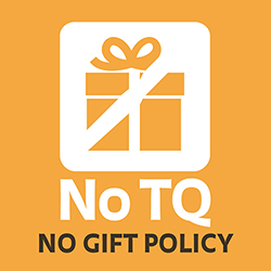 No TQ no gift policy