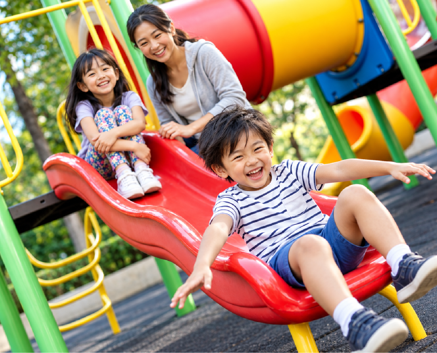Family-friendly spaces for children to play