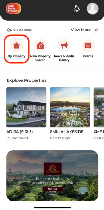 My Property screen